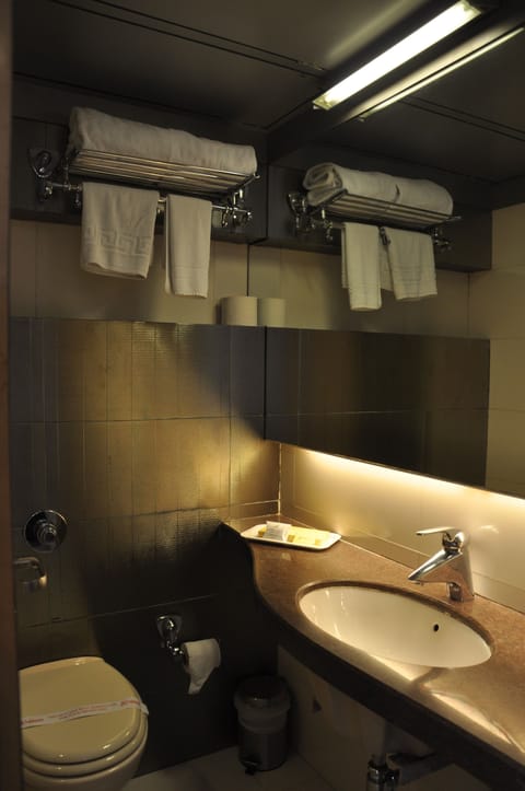 Classic Room, 1 King Bed | Bathroom | Shower, rainfall showerhead, free toiletries, hair dryer