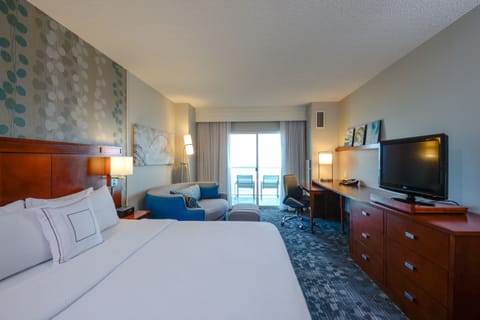 Room, 1 King Bed with Sofa bed, Non Smoking, Balcony (Oceanfront) | In-room safe, desk, laptop workspace, blackout drapes