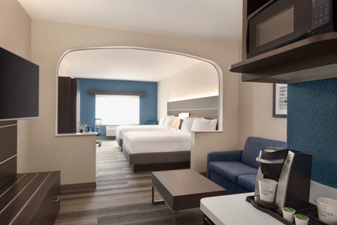 Suite, 2 Queen Beds | Private kitchenette | Mini-fridge, coffee/tea maker