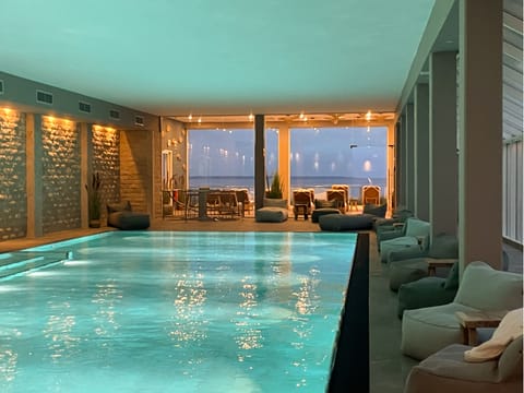 Indoor pool, seasonal outdoor pool