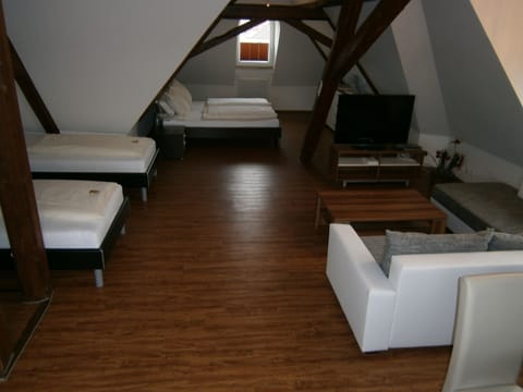 Loft, Non Smoking, Refrigerator & Microwave | Living area | Flat-screen TV