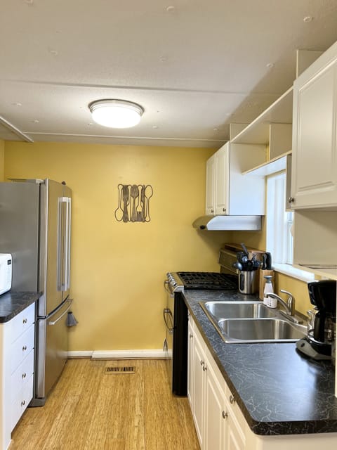 Basic Apartment, 1 Bedroom | Private kitchen | Fridge, microwave, stovetop, espresso maker