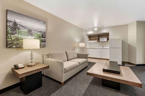 Family Suite, 1 King Bed with Sofa bed, Non Smoking | 1 bedroom, desk, laptop workspace, blackout drapes