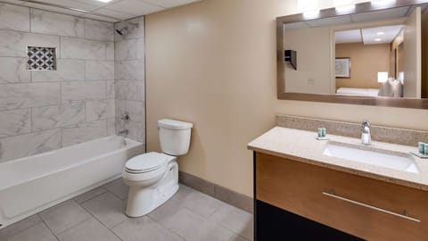 Suite, Multiple Beds, Non Smoking, Kitchen (Walk-in Shower) | Bathroom | Combined shower/tub, free toiletries, hair dryer, towels