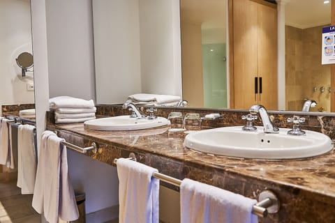 Suite, 1 Bedroom | Bathroom | Shower, rainfall showerhead, eco-friendly toiletries, hair dryer