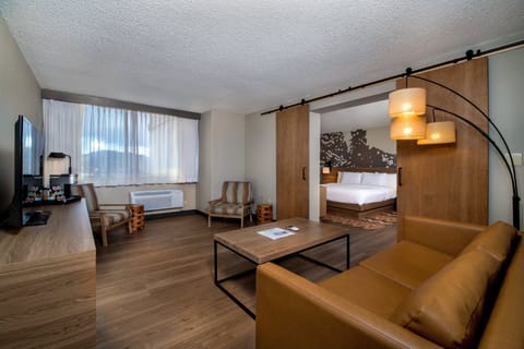 Suite, 1 Bedroom, Mountain View, Tower | Desk, blackout drapes, iron/ironing board, free cribs/infant beds