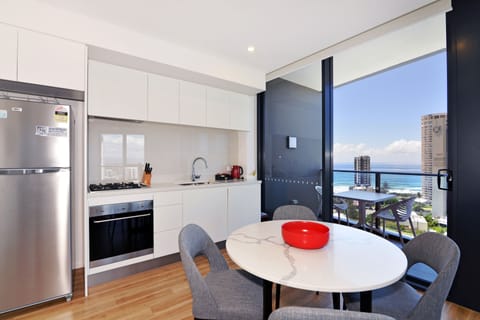 One Bedroom Apartment - Ocean View | Private kitchen | Full-size fridge, microwave, oven, stovetop