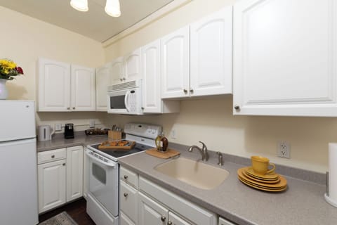 Luxury Suite, Private Bathroom (Bailey Suite) | Private kitchen | Fridge, coffee/tea maker, cookware/dishes/utensils