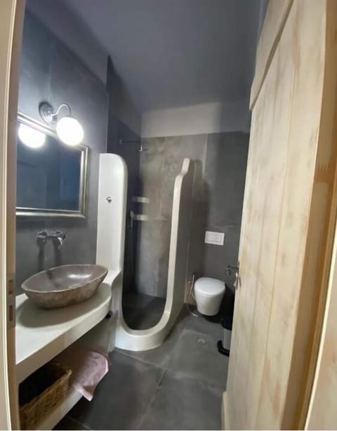 Deluxe Apartment | Bathroom | Shower, rainfall showerhead, free toiletries, hair dryer