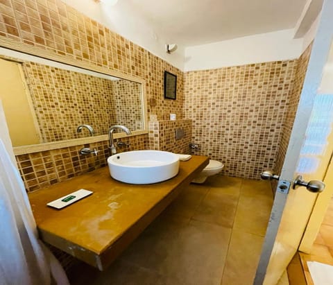 Deluxe Room | Bathroom | Shower, rainfall showerhead, designer toiletries, hair dryer