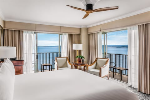 Executive Suite, Ocean View | Premium bedding, in-room safe, individually decorated