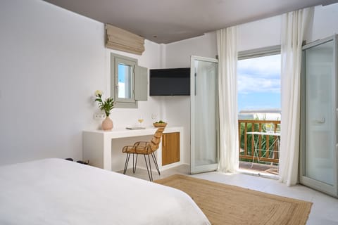 Classic Double Room, Pool View | Hypo-allergenic bedding, minibar, in-room safe, blackout drapes