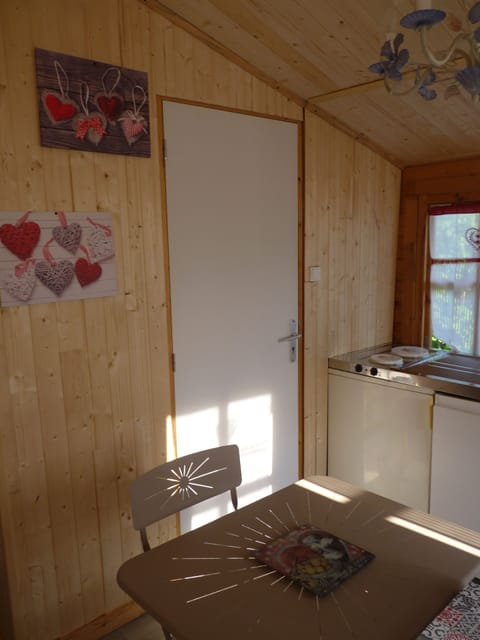 Classic Chalet, 1 Bedroom, Kitchenette, Garden Area | Blackout drapes, soundproofing, free WiFi, bed sheets