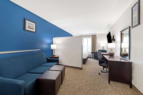 Suite, 1 King Bed with Sofa bed, Non Smoking | 1 bedroom, Egyptian cotton sheets, premium bedding, down comforters