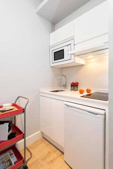 Deluxe Apartment | Private kitchenette | Full-size fridge, microwave, stovetop, electric kettle