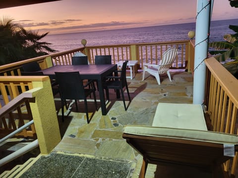 Panoramic Apartment, 2 Bedrooms, Balcony, Beach View | Terrace/patio