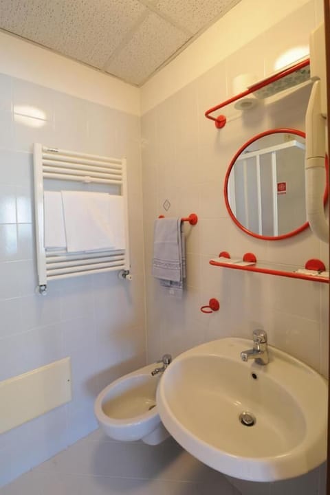 Shower, free toiletries, hair dryer, bidet