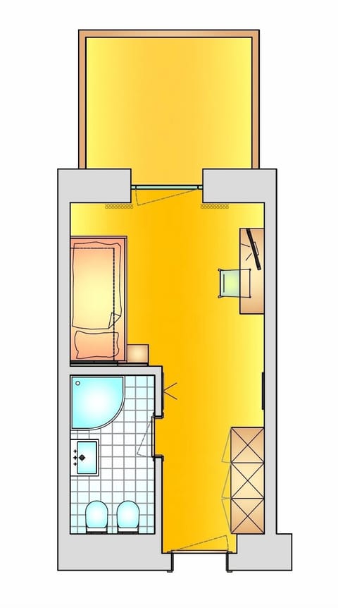 Superior Single Room | Floor plan