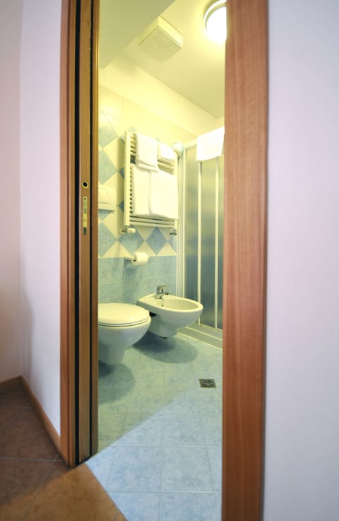 Standard Double or Twin Room | Bathroom | Shower, hair dryer, bidet, towels