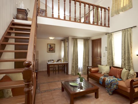 Room (Maisonette) | Living area | 32-inch LCD TV with satellite channels, TV