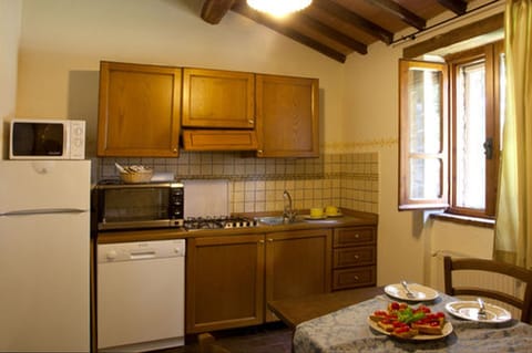 Superior Apartment, 2 Bedrooms, Kitchen, Garden View | Private kitchen | Fridge, microwave, stovetop, espresso maker