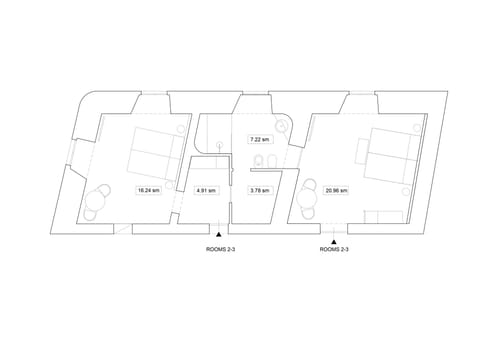 Family Quadruple Room, Annex Building | Floor plan