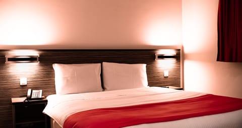 In-room safe, desk, laptop workspace, soundproofing