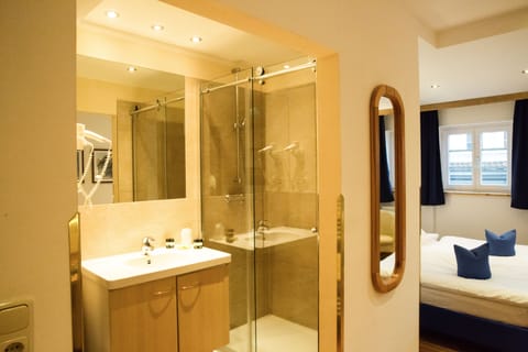 Single Room | Bathroom | Shower, hair dryer, towels