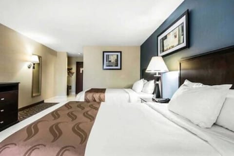 Room, 2 Double Beds, Accessible, Non Smoking | In-room safe, blackout drapes, iron/ironing board, rollaway beds