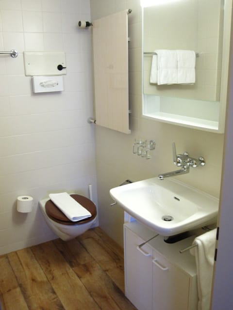 Standard Double Room | Bathroom | Shower, hair dryer, towels