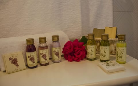 Free toiletries, hair dryer, towels