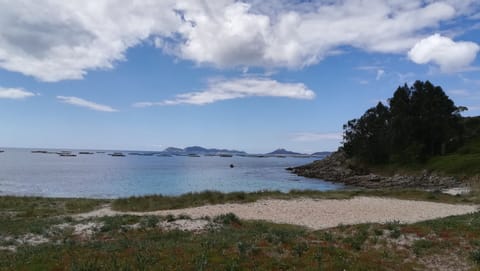 On the beach, white sand, sailing