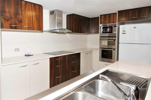 3 Bedroom 2 Bathroom Low Floor Apartment | Private kitchen | Fridge, microwave, oven, stovetop