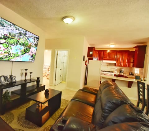 Luxury Apartment, 3 Bedrooms, City View | Living area | 75-inch Smart TV with satellite channels, TV, Netflix