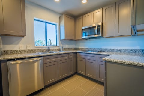 Family Apartment | Private kitchen | Fridge, microwave, stovetop, dishwasher