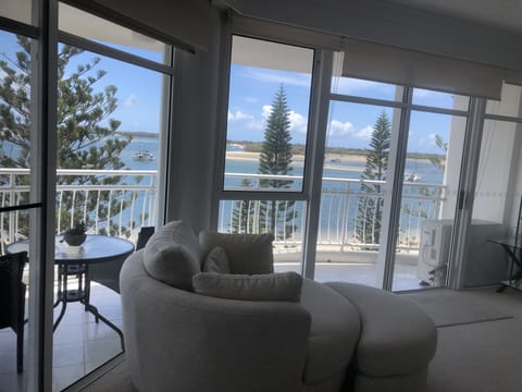 2 Bedroom Superior Waterfront | Living area | Flat-screen TV