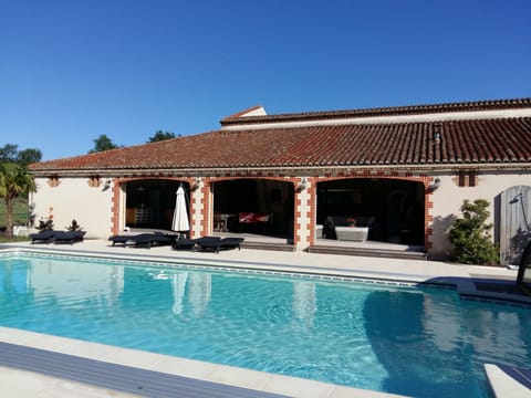 Indoor pool, outdoor pool, sun loungers