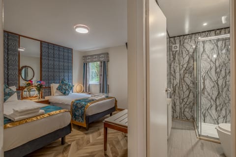 Superior Twin Room | Bathroom | Free toiletries, hair dryer, towels