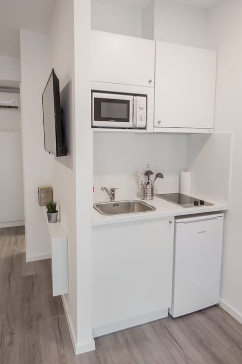 Superior Apartment | Private kitchenette | Fridge, microwave, stovetop, electric kettle