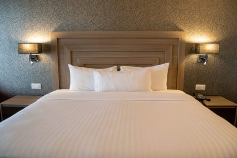 Egyptian cotton sheets, premium bedding, in-room safe, desk