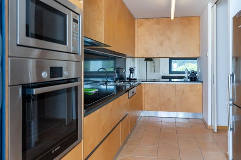 Superior Villa, 2 Bedrooms | Private kitchen | Full-size fridge, microwave, espresso maker, electric kettle