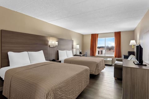 Standard Room, 2 Queen Beds, Non Smoking | Desk, iron/ironing board, cribs/infant beds, rollaway beds