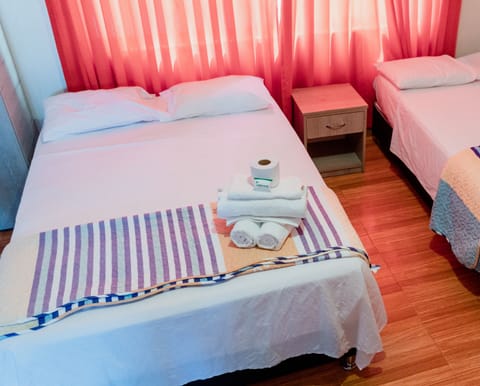 Double Room, 2 Double Beds, Private Bathroom | In-room safe, desk, soundproofing, free WiFi