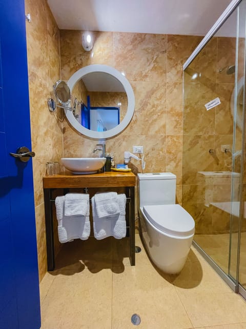 Double Room | Bathroom | Shower, free toiletries, hair dryer, towels