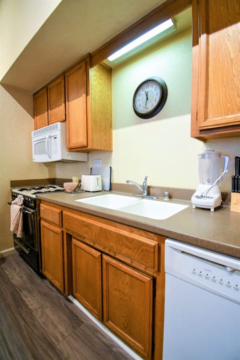 Family Condo, 1 Bedroom, Kitchenette (No A/C) | Private kitchen | Full-size fridge, microwave, stovetop, dishwasher