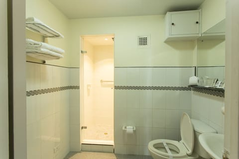 Standard Single Room, 1 Double Bed | Bathroom | Shower, free toiletries, hair dryer, towels