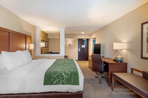 Suite, 1 King Bed, Non Smoking | In-room safe, desk, blackout drapes, iron/ironing board