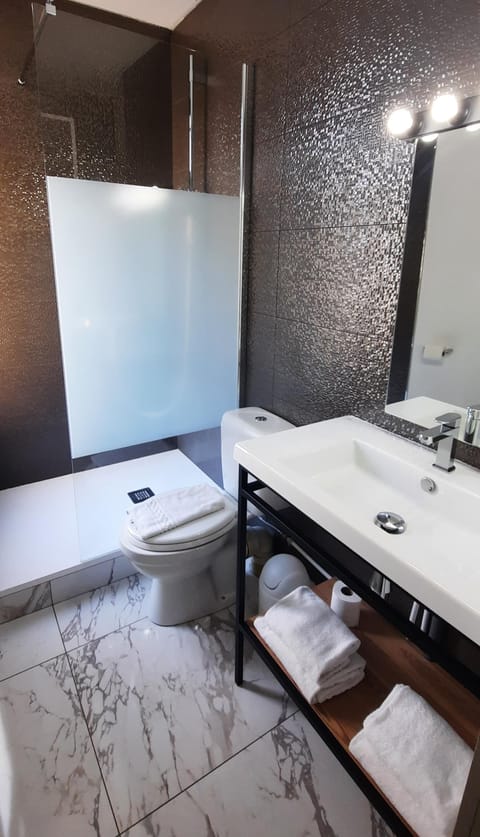 Classic Double Room | Bathroom | Shower, hair dryer, towels