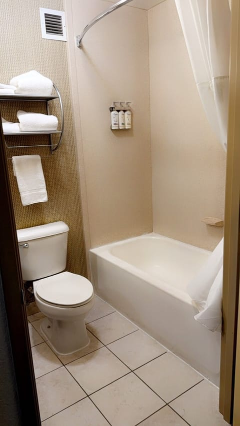 Free toiletries, hair dryer, towels, soap