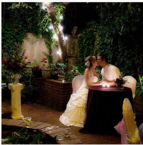 Outdoor wedding area